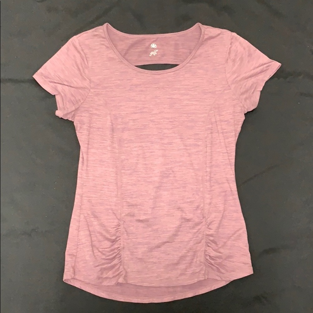Women's Gaiam Pink Yoga Tee Large